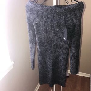 Off the Shoulder Sweater Dress